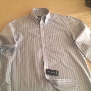 Club Room Striped Dress Shirt 15-1/2 34/35 NWT NEW